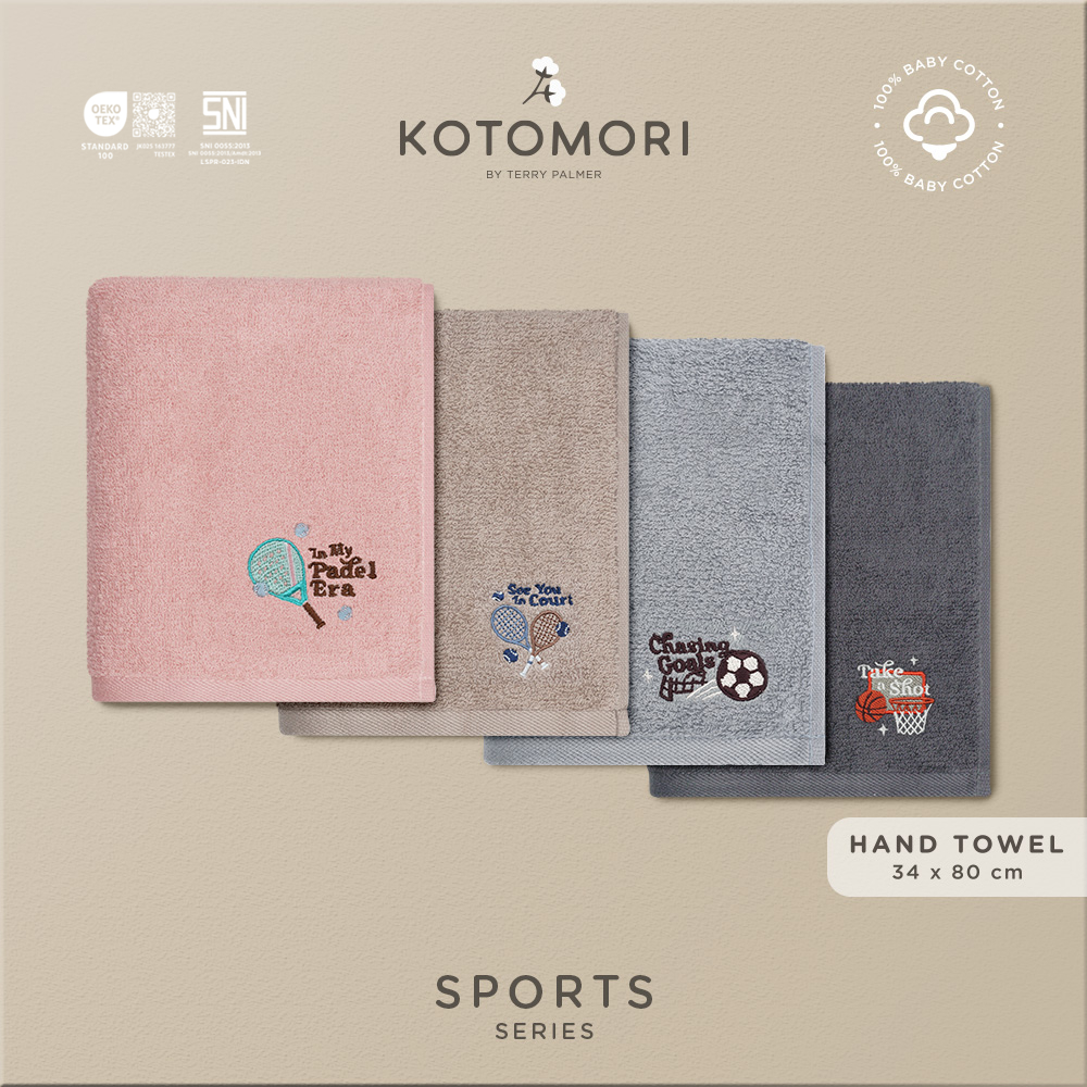 KOTOMORI Sports Series - Handuk Tangan Bayi dan Anak 34x80cm