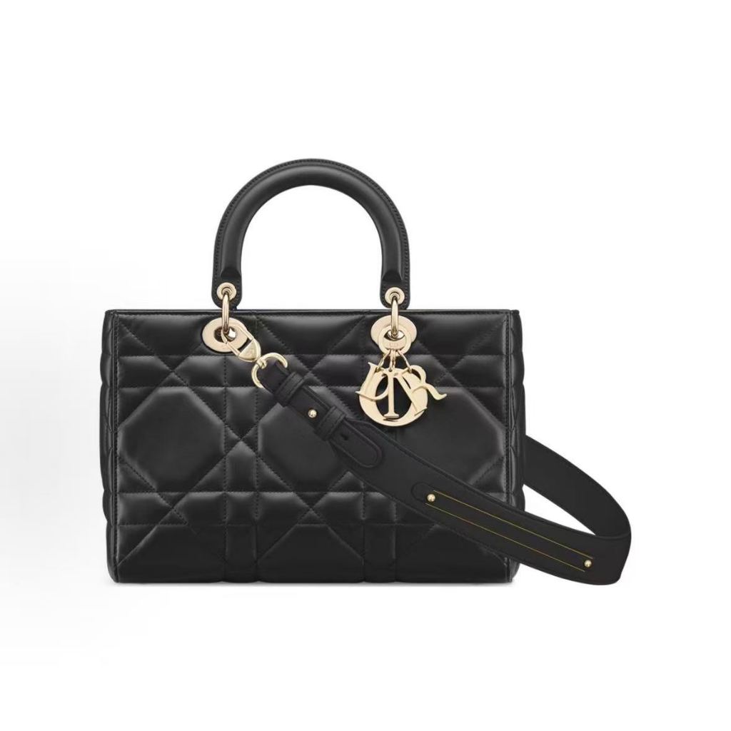 DIOR Dior Lady D-Sire Adjustable and Detachable Shoulder Strap Metal Pendant Single Shoulder Cross C