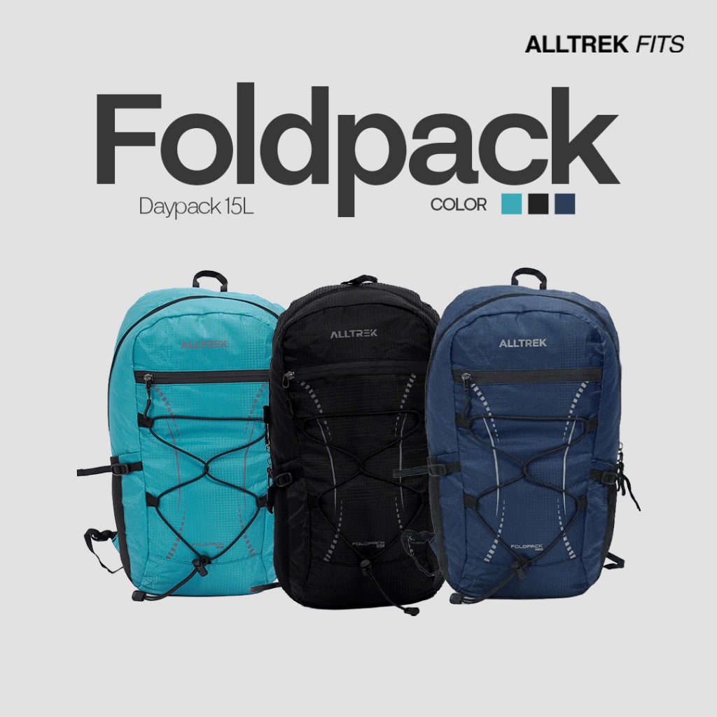 ALLTREK Tas Ransel Lipat FOLDPACK 15 L Foldable Backpack Ransel Lipat 15 L Water Resistance Bag