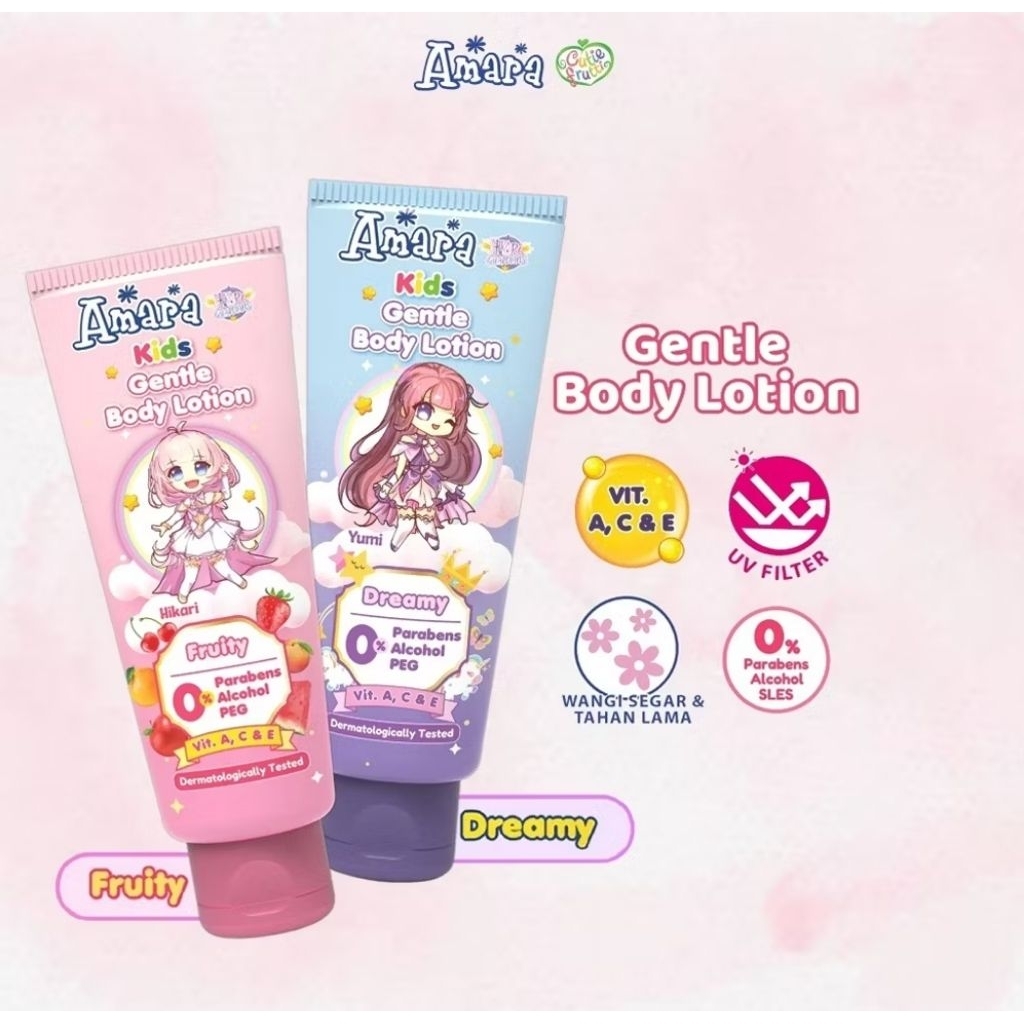 024 035 AMARA BODY LOTION ANAK DAN REMAJA / BODY LOTION AMAN BPOM 100 ml 200 ml / HAND BODY ANAK DAN