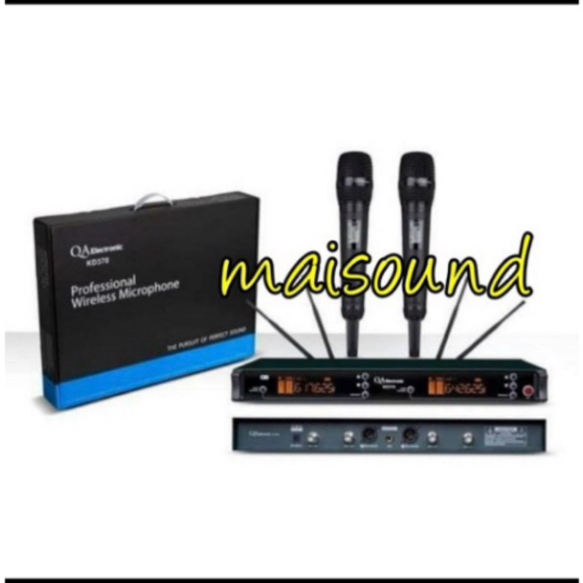 MIC WIRELESS QA ELECTRONIC KD 370 KD370 HANDHELD MICROPHONE PEGANG