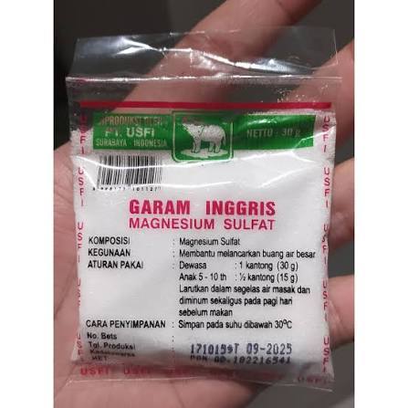 Garam Inggris Cap Gajah Untuk Pencahar