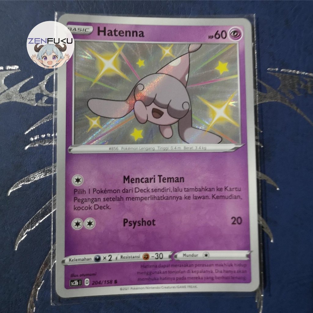 Hatenna Shiny Pokemon TCG indonesia