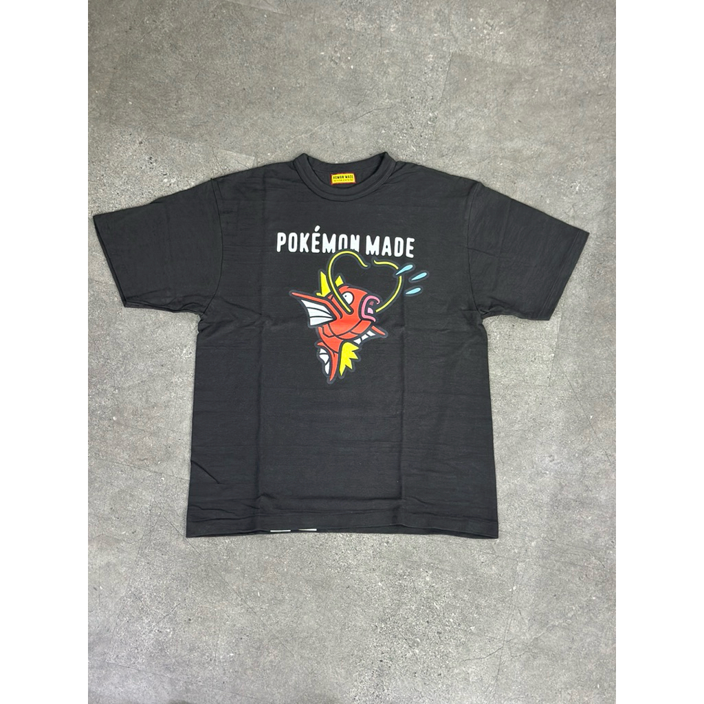 HUMAN MADE X POKEMON GRAPHIC TEE PART 2 MAGIKARP BLACK 100% ORIGINAL