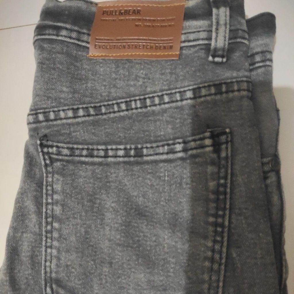 Celana jeans pensil reject pria