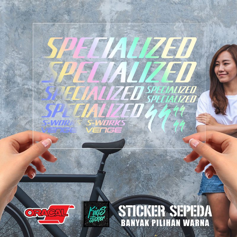 Stiker Cutting Sepeda Specialized S-Works Venge – Vinyl Oracal 30x18cm - Bike-09