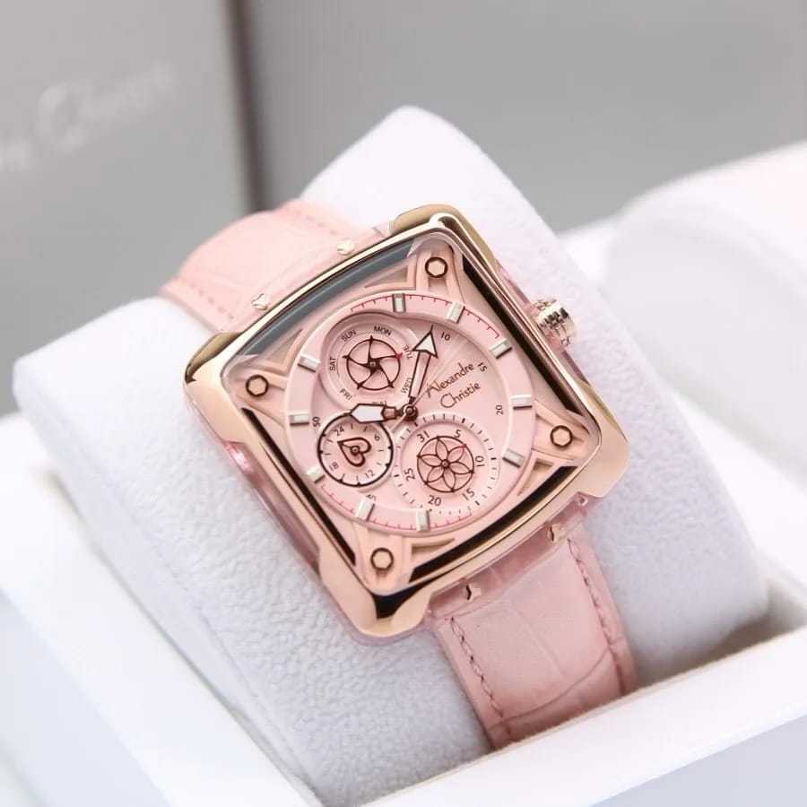 ORIGINAL 100% JAM TANGAN WANITA ALEXANDRE CHRISTIE AC 3030/9205/2B17/2954/2A13/2A14 KALEP STRAP KULI