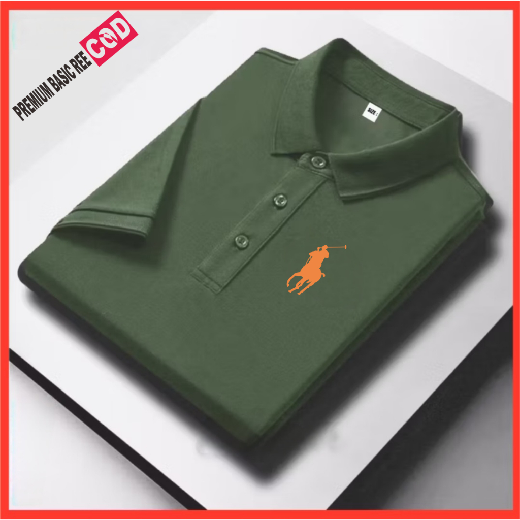 Paket 1 Pcs  kaos Polo ( Promo COD )Kaos Kerah Dewasa Pria Wanita Unisex  Kaos Polo Distro Premium A