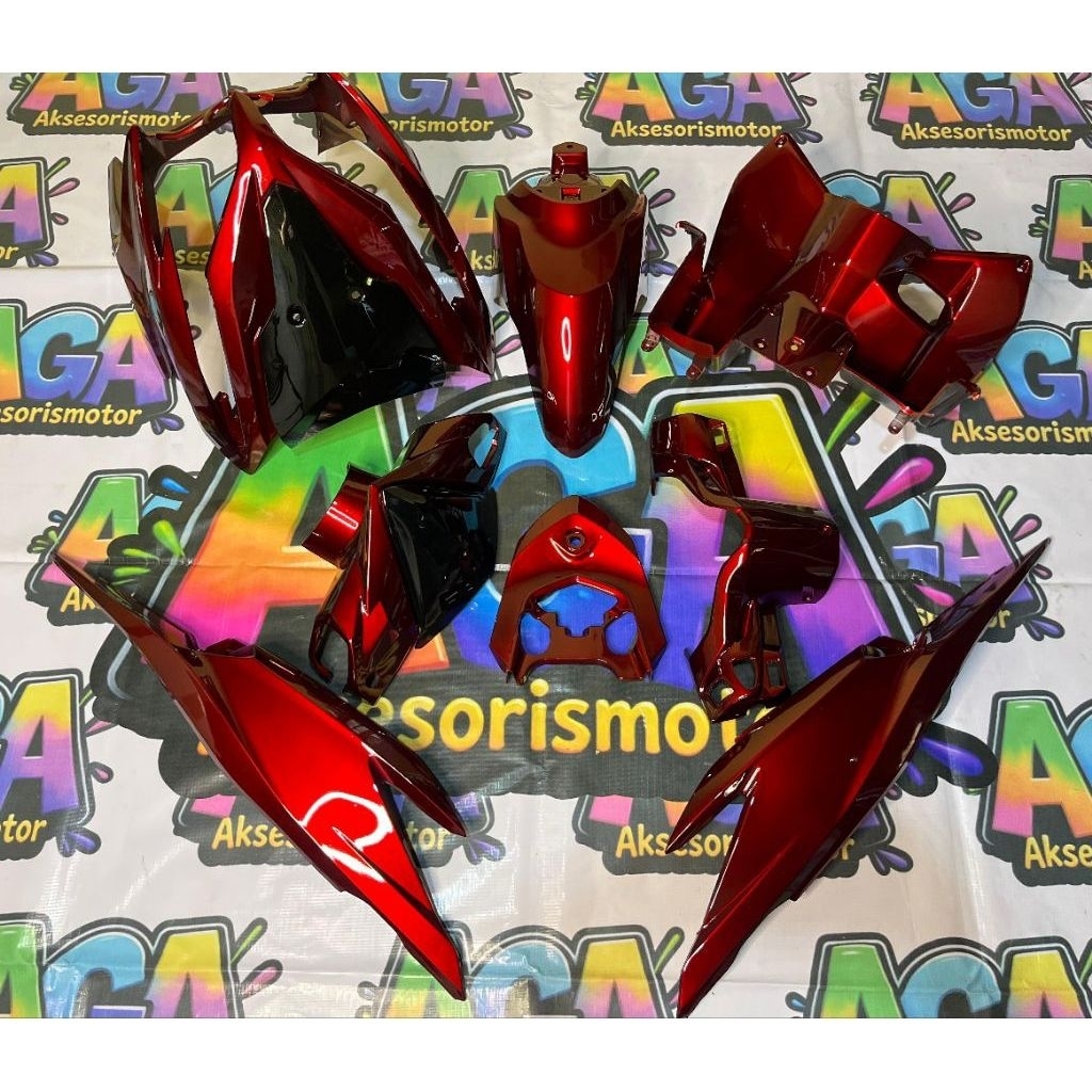 full body halus vario kzr warna merah candy