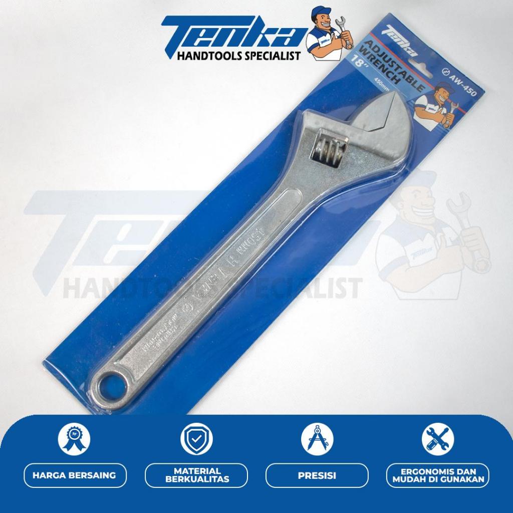 Kunci Inggris Adjustable Wrench Tenka Ukuran 18 Inch