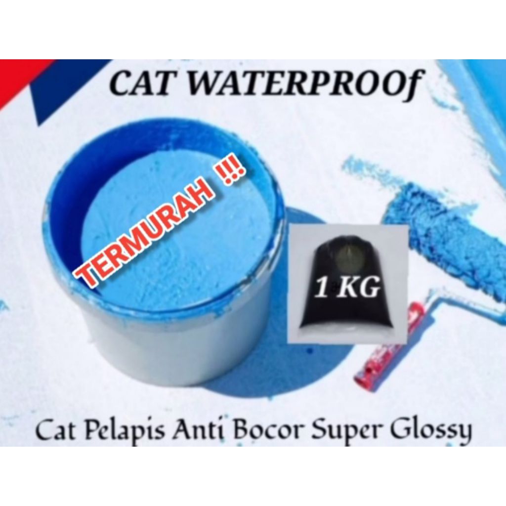 Cat Tembok 1 Kg Waterproof Cat Genteng Super Glossy Mengkilap Anti Noda Dapat Dicuci