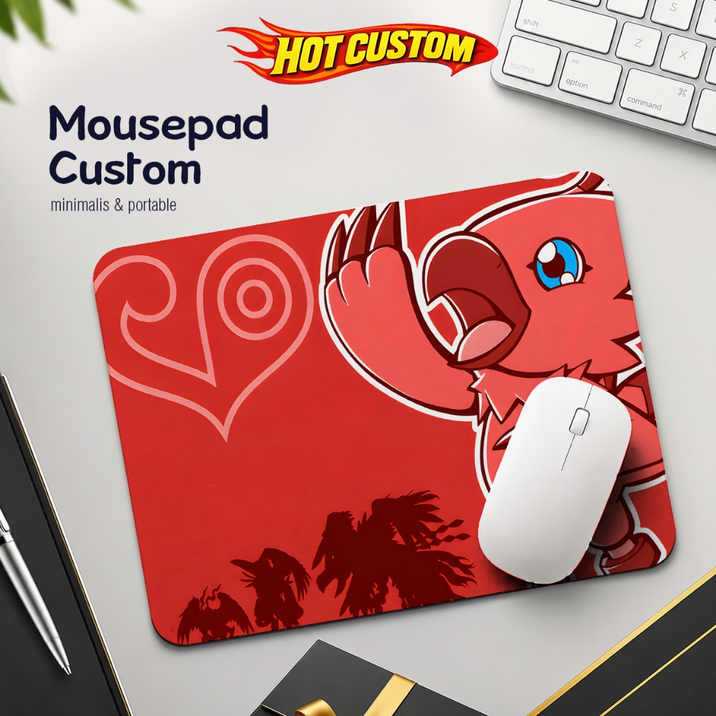 Mousepad Custom Gambar Gaming Alas Mouse Pad - Digimons