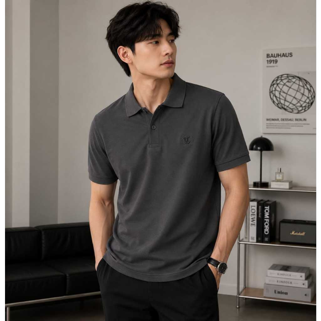 Polo Shirt Premium Bahan Katun Pique Diamond Polo Shirt Unisex Distro Brand Lokal Bandung