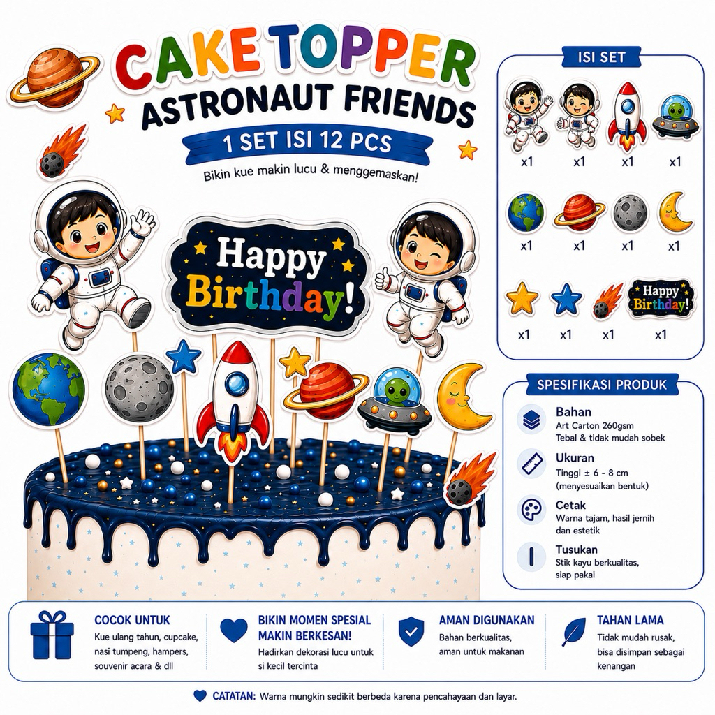 Cake Topper Astronaut