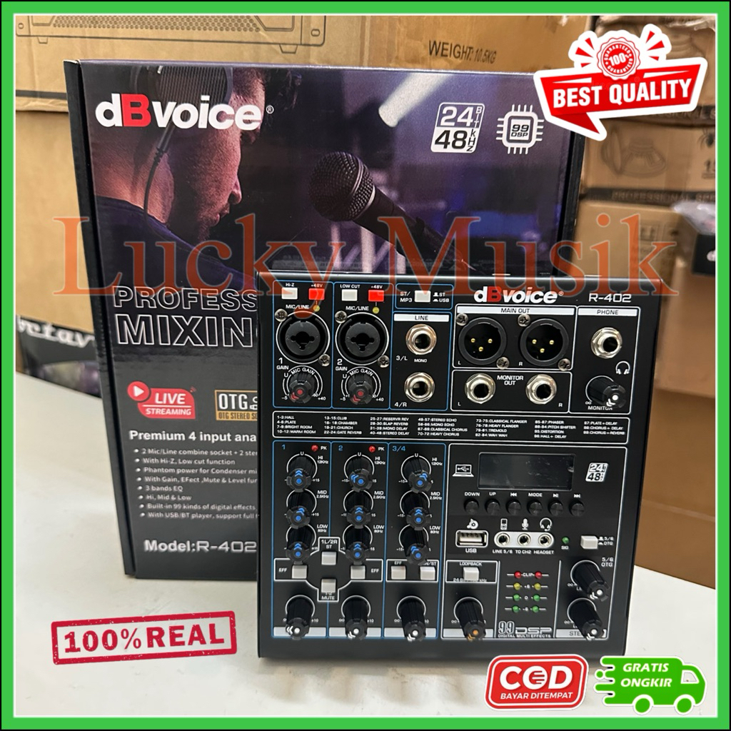 Mixer DBVoice R402 Original 4 Channel 99 DSP db voice r 402 mixer db voice r402 mixer rx 402