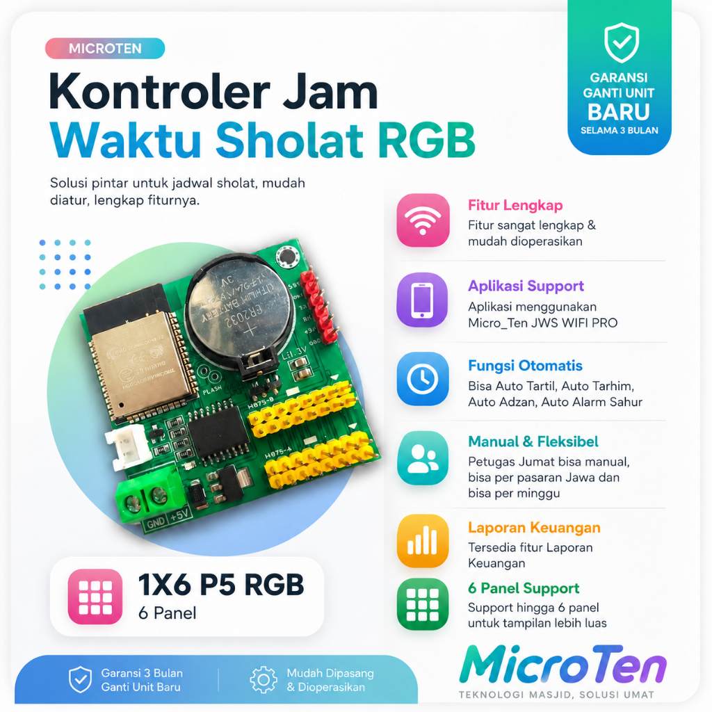 Kontroler Jws - Controller JWS WIFI 1x6 P5 rgb