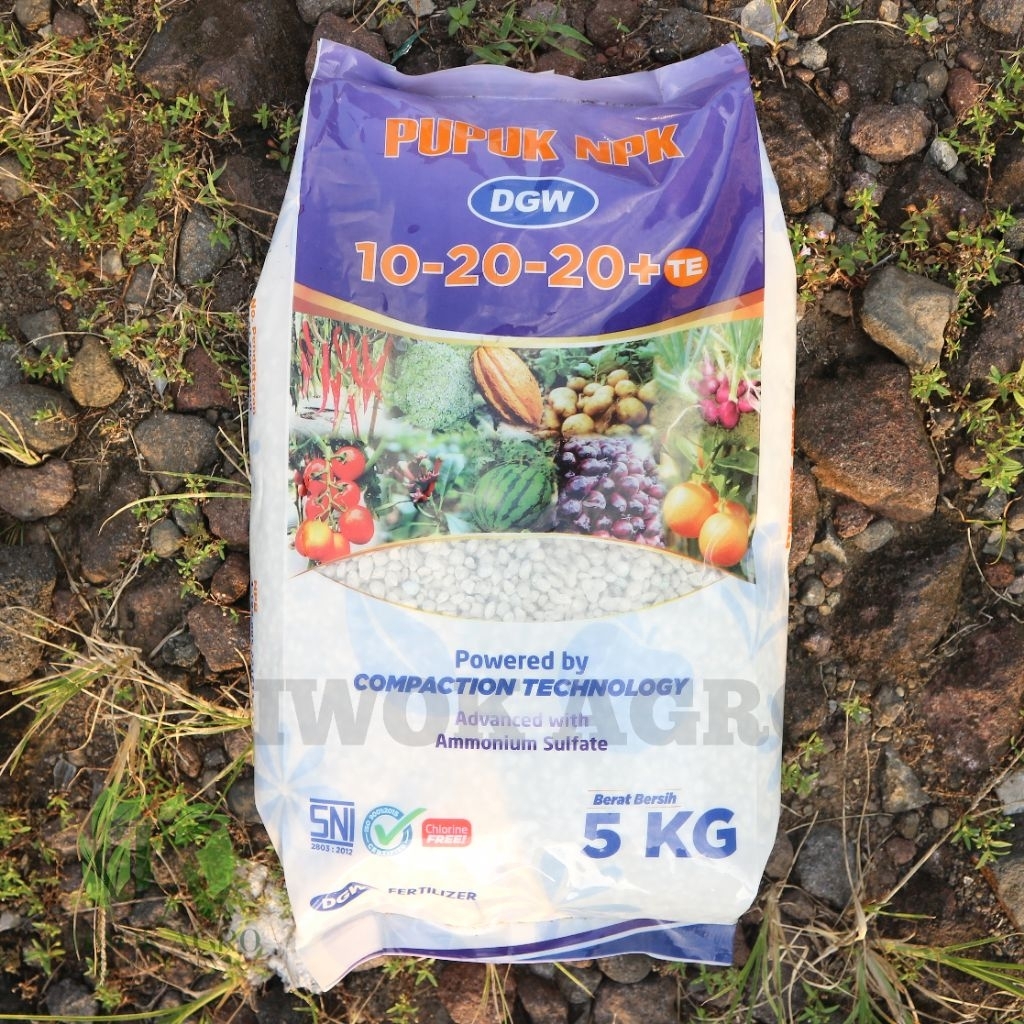 Pupuk NPK 10-20-20+TE 5kg Bebas Chlorine Compaction - Pupuk Buah & Akar