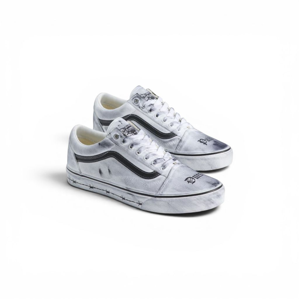 Vans Old Skool x Travis Barker Dues Paid White (Original 100%)
