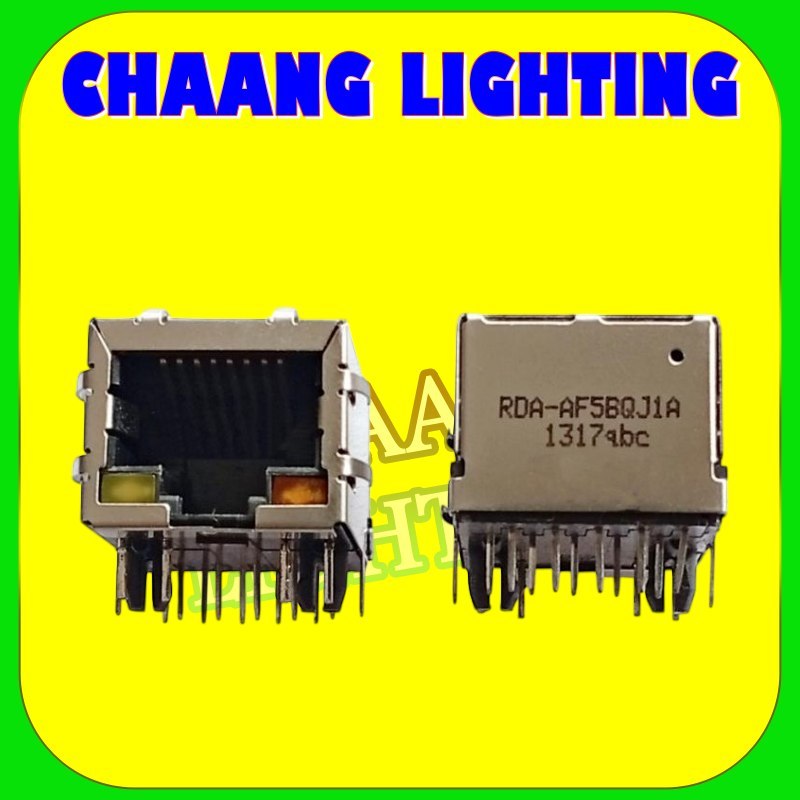 RJ45+LED SOKET RJ45 + INDICATOR LED 10PIN CAT 8 SOCKET RJ45 FEMALE PLUS LED INDIKATOR