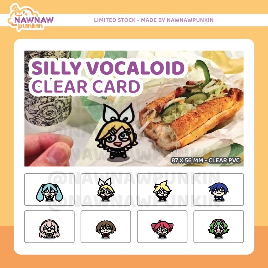 [Vocaloid Fanmerch] Silly Vocaloid Clear Card
