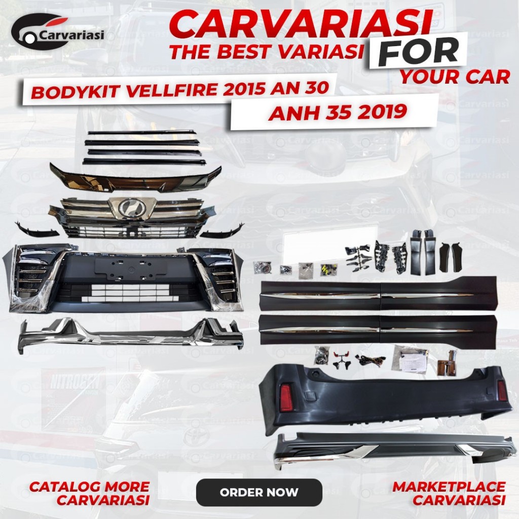 Bodykit Vellfire 2015 Upgrade 2019 Bodykit Vellfire ANH 30 TO ANH 35 2019