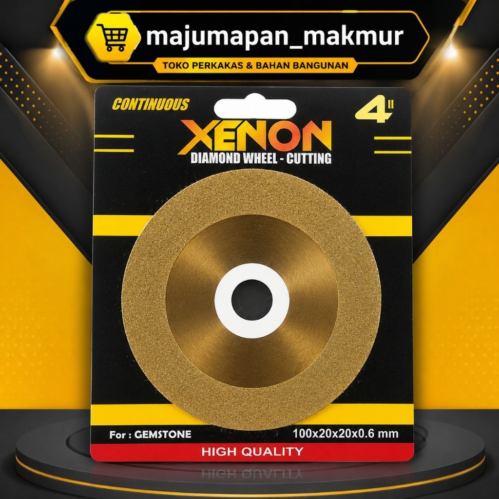 Mata Gerinda Potong Kaca 4" Cutting Disc Diamond Wheel Batu Akik Batu Granit Kaca Ossel Keramik Marm