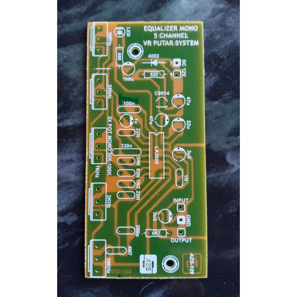 PCB Equalizer Mono 5 Channel Potensio Putar AZS - 129