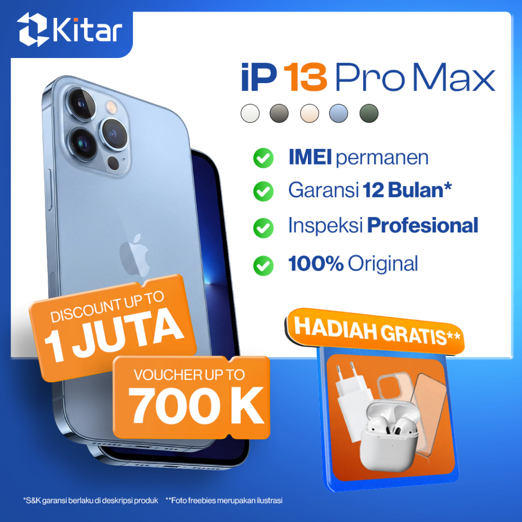 iPhone 13 Pro Max ex iBox Beacukai IMEI Permanen Garansi 12 Bln 100% Original Second iPhone FULLSET 