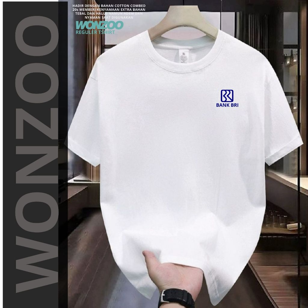 KAOS LOGO BANK BRI/BRI SYARIAH/DANAMON/SINARMAS/BJB/MAYBANK/BTN/MANDIRI SYARIAH