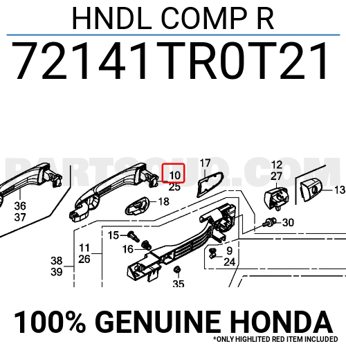 handle pintu tengah/belakang luar honda civic fb1 fb2 2012 2013 2014 2015 2016 2017 ori