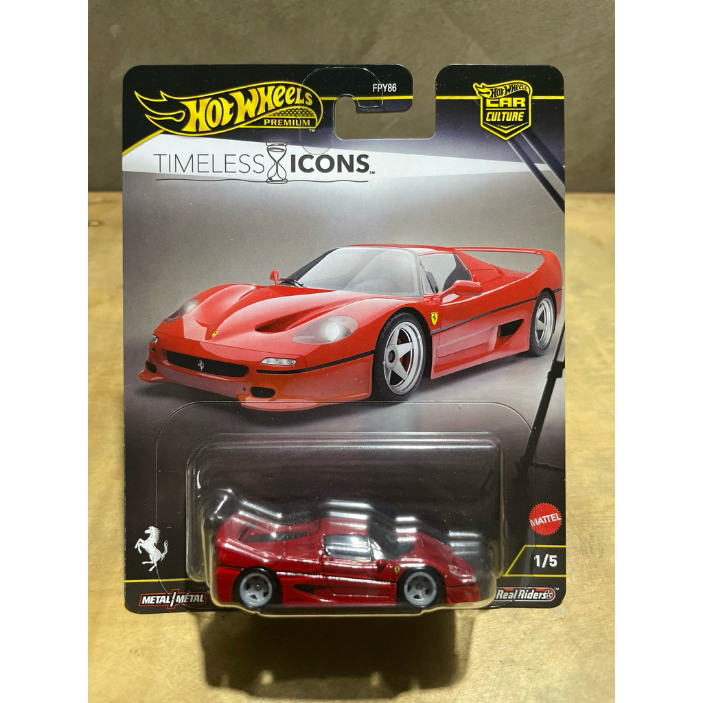 Hotwheels Premium Ferrari F50 Merah Timeless Icon