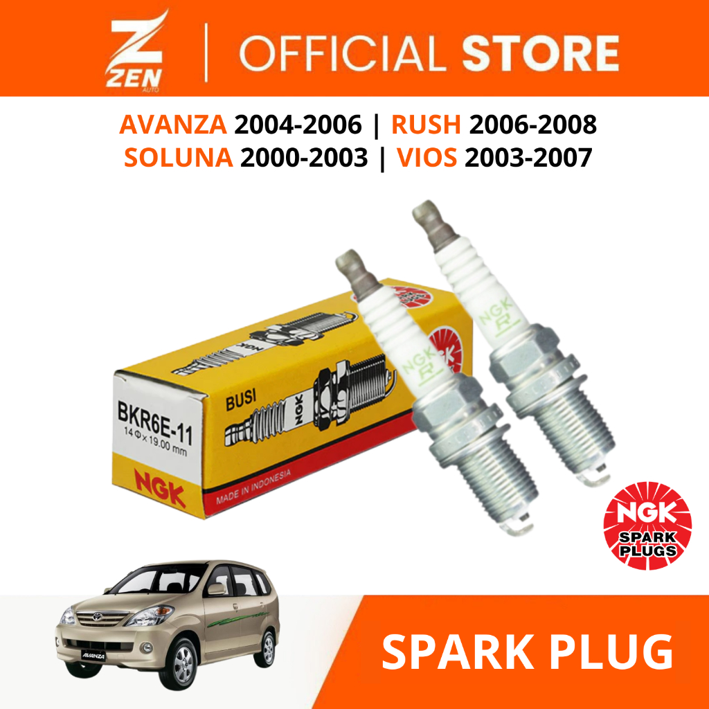 Zen Auto | NGK Busi Mobil BKR6E-11 Busi Avanza 2004-2006 Rush 2006-2008 Soluna 2000-2003 Vios 2003-2