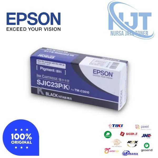 EPSON Pigment SJIC23P  Black ,Cyan, Magenta, Yellow 100% ORIGINAL