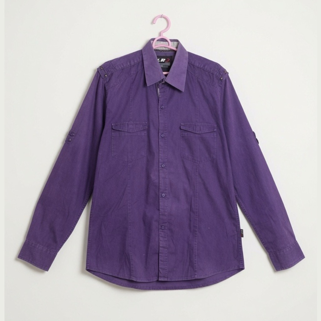KEMEJA PRIA “ LR2 LAMODE “UNGU PURPLE | FORMAL | LUXURY | LENGAN PANJANG | PREMIUM | ACARA | KONDANG