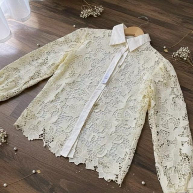 Baju Atasan Lafreya LFY Brukat Brokat