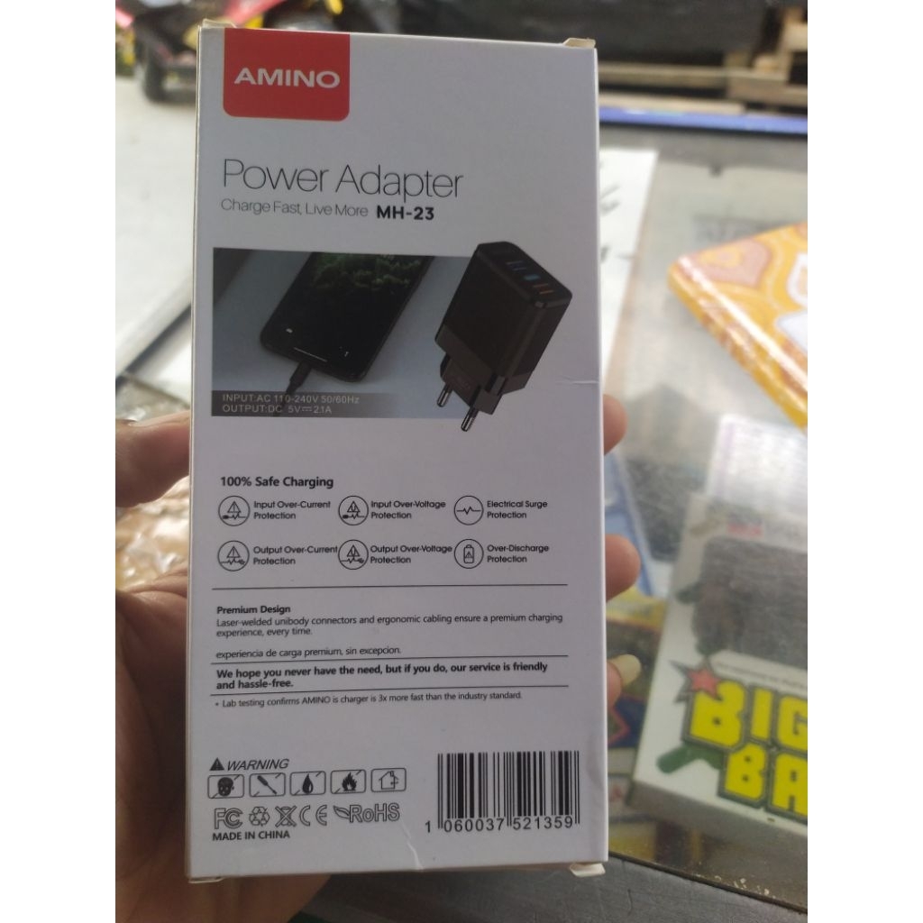 adaptor charger amino type c
