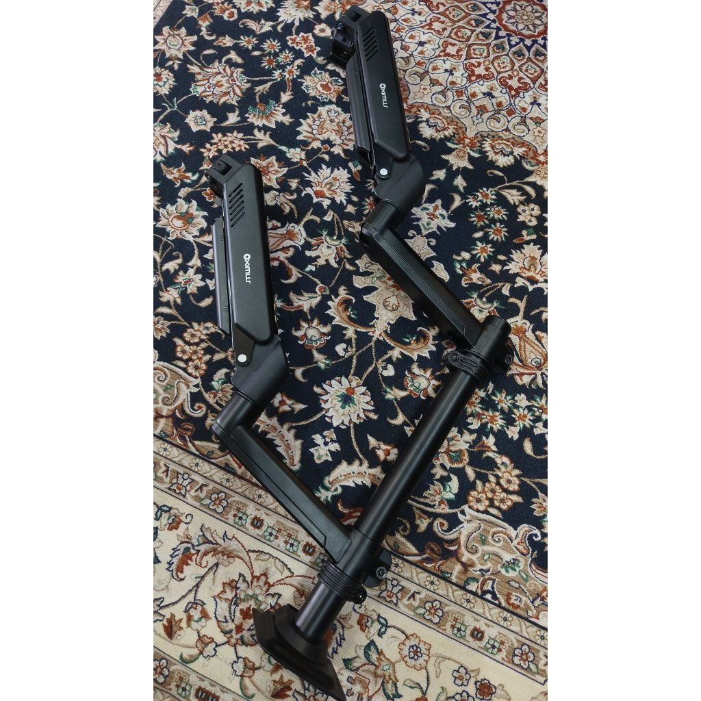 Oximus P200e Dual Arm Gaspring Monitor Bracket