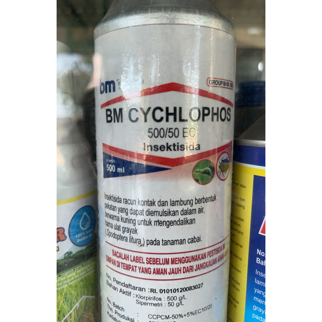BM Cychlophos 500/50 EC - 500 ml - Kontak dan Lambung - Obat Ulat dan Wereng
