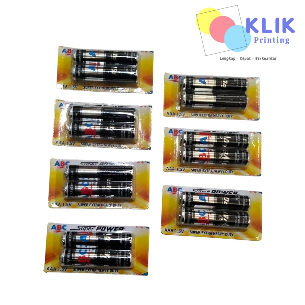 Baterai ABC AAA Hitam R03 (isi 2)