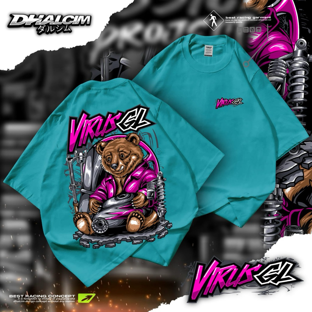 KAOS VIRUS GL FUL COTTON24S , KAOS RACING VIRUS GL, KAOS GL VIRUS, KAOS HONDA GL VIRUS, KAOS VIRUS G