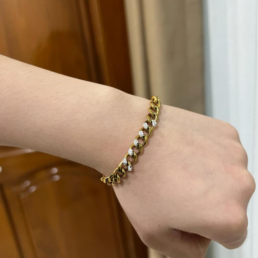 GLG Sisik Naga Permata Serut Gold Titanium