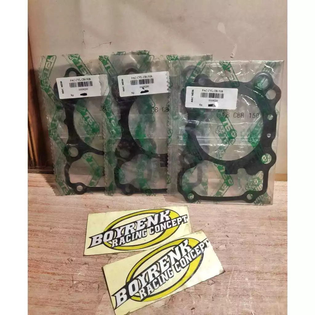 PAKING GASKET BLOK BAWAH CBR 150 LED/SUPRA GTR 150/SONIC 150 TGP - BOYRENK RACING CONCEPT
