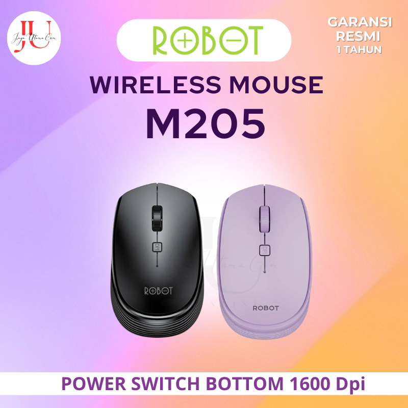 ROBOT Mouse Wireless 2.4G M205 Receiver USB