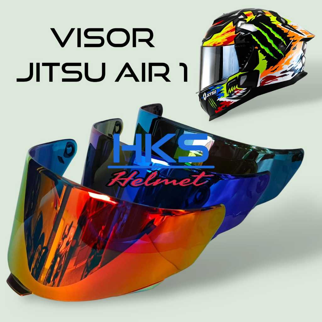Kaca Visor Helm Jitsu Air 1, Flat Visor jitsu air 1 Full Face