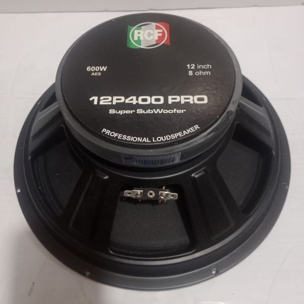 Speaker RCF12P400Pro/12Inch, Subwoofer, 8Ohm, 600Wats murah kualitas tinggi untuk speaker pilihan an
