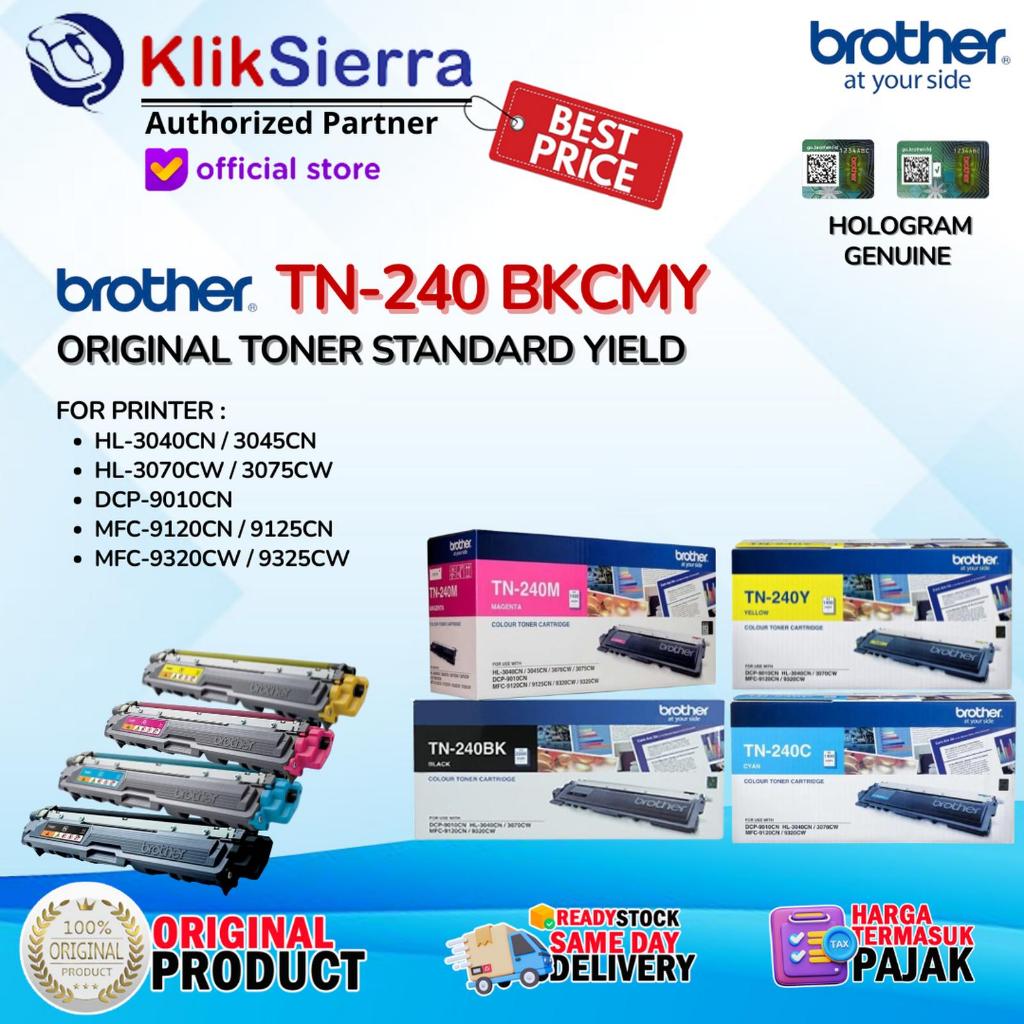BROTHER ORIGINAL TONER TN240 TN-240 BKCMY