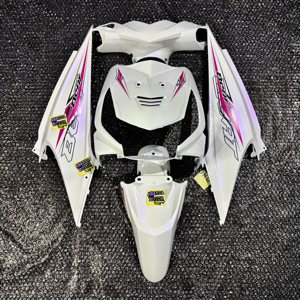 FULL BODY HALUS BEAT KARBU PUTIH LEMBAYUNG UNGU PLUS STRIPING MAXDECAL