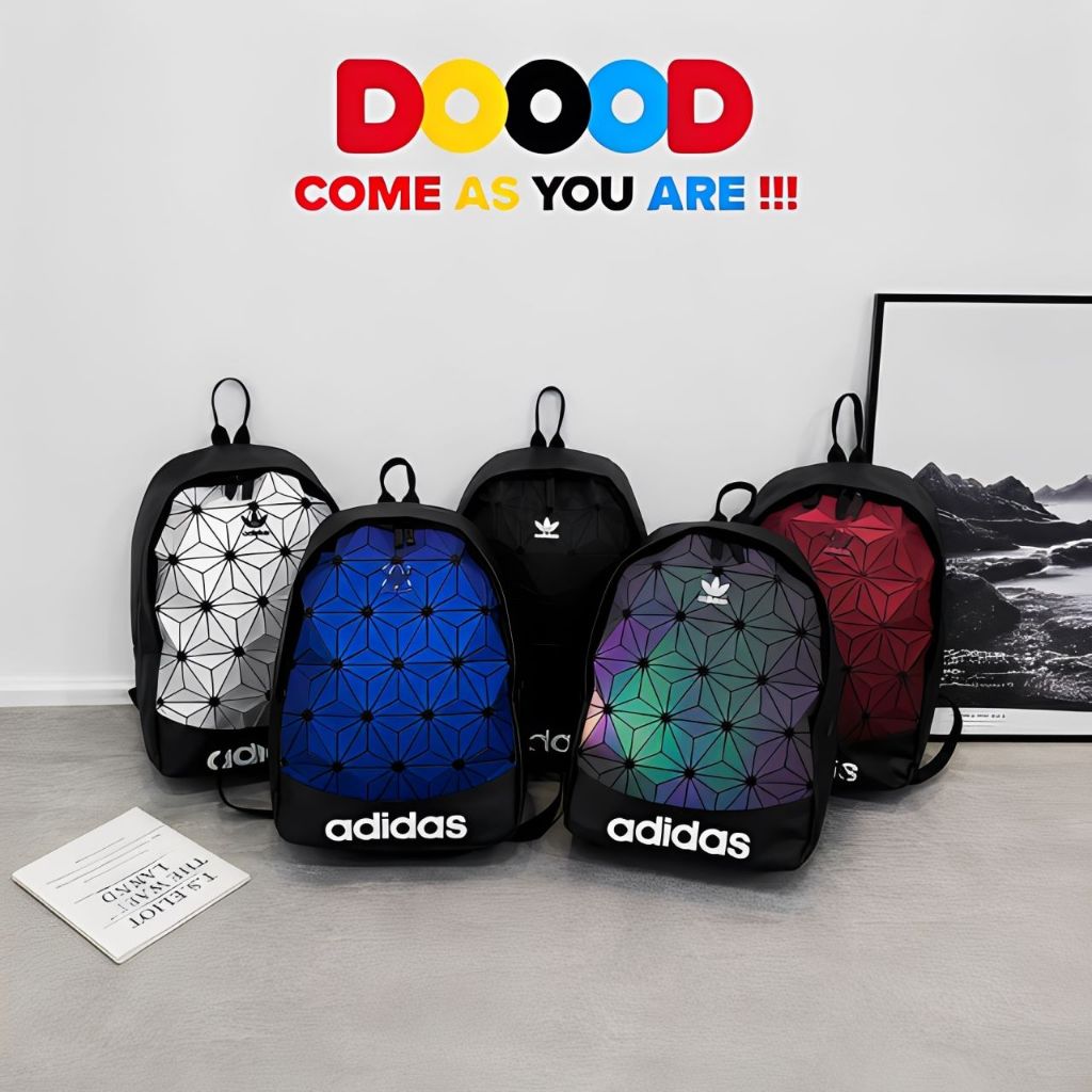 DOOOD - TAS ADS ISSEY MIYAKE OLD PATTERN REFLECTIVE SCHOOL - TAS ADS BAGPACK LIMITED EDITION - TAS S