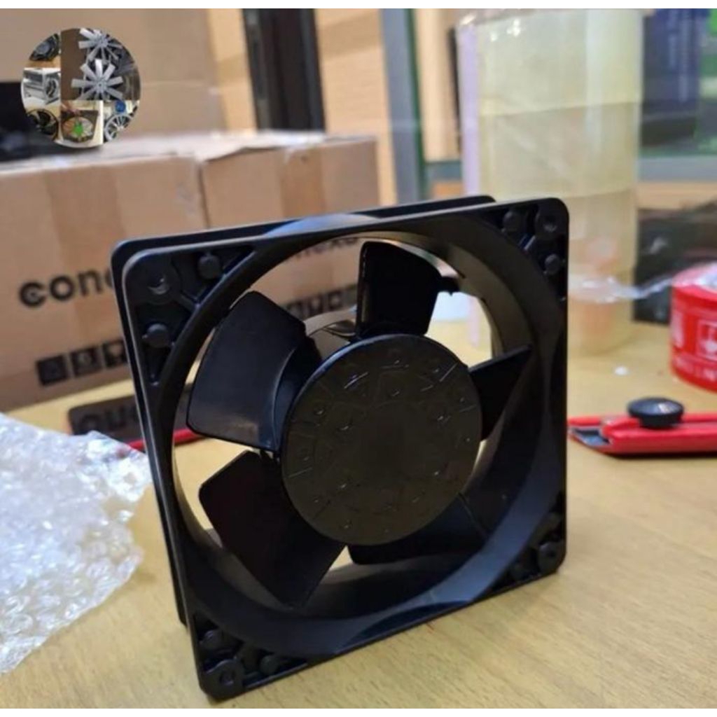 Ac cooling kotak 4"inch 12x12 EBMPAPST 4650N 1 ph tebal 3,8cm