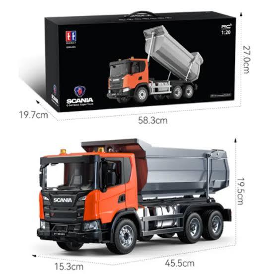 RC truck  E593 Scania G540 metal dump